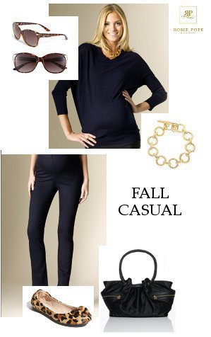 Fall Rosie Pope Maternity Look Casual