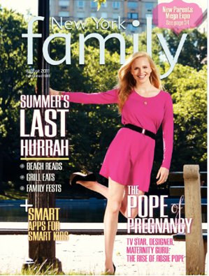 Rosie Pope on the Cover of NY Family Magazine